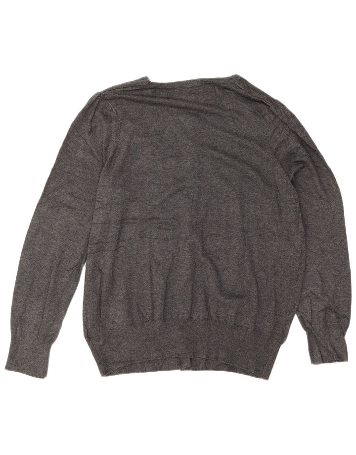 Marks & Spencer Suéter Cárdigan para Mujer UK 20 2XL Viscosa Gris