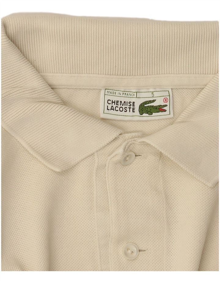 LACOSTE Polo para hombre talla 5 grande beige
