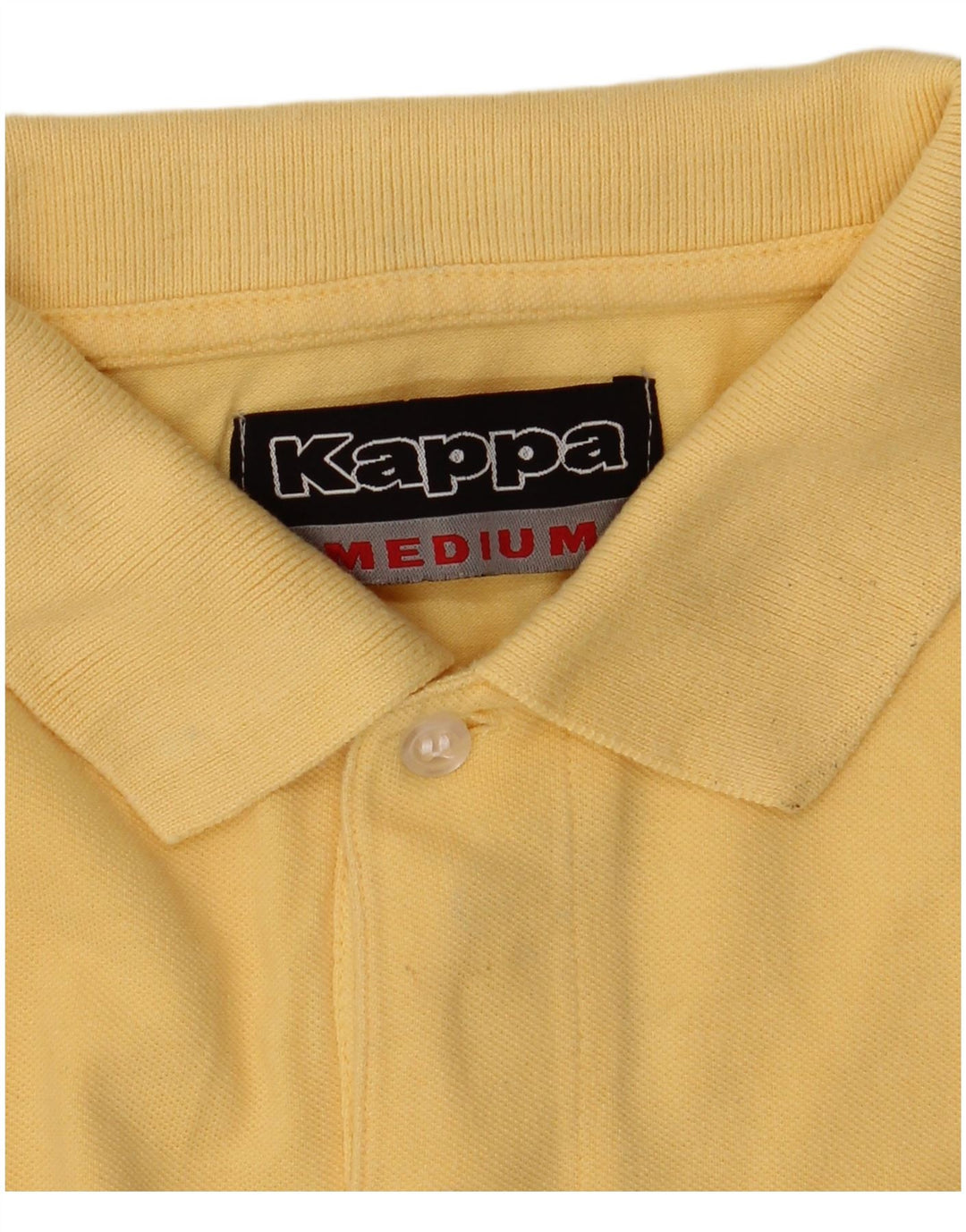 Polo Kappa Hombre De Algodón Amarillo Medio