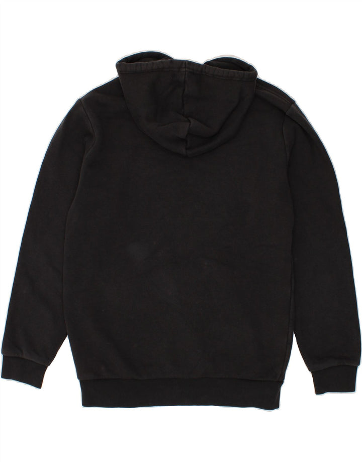 ADIDAS Mens Hoodie Jumper Small Black Cotton Vintage Adidas and Second-Hand Adidas from Messina Hembry 