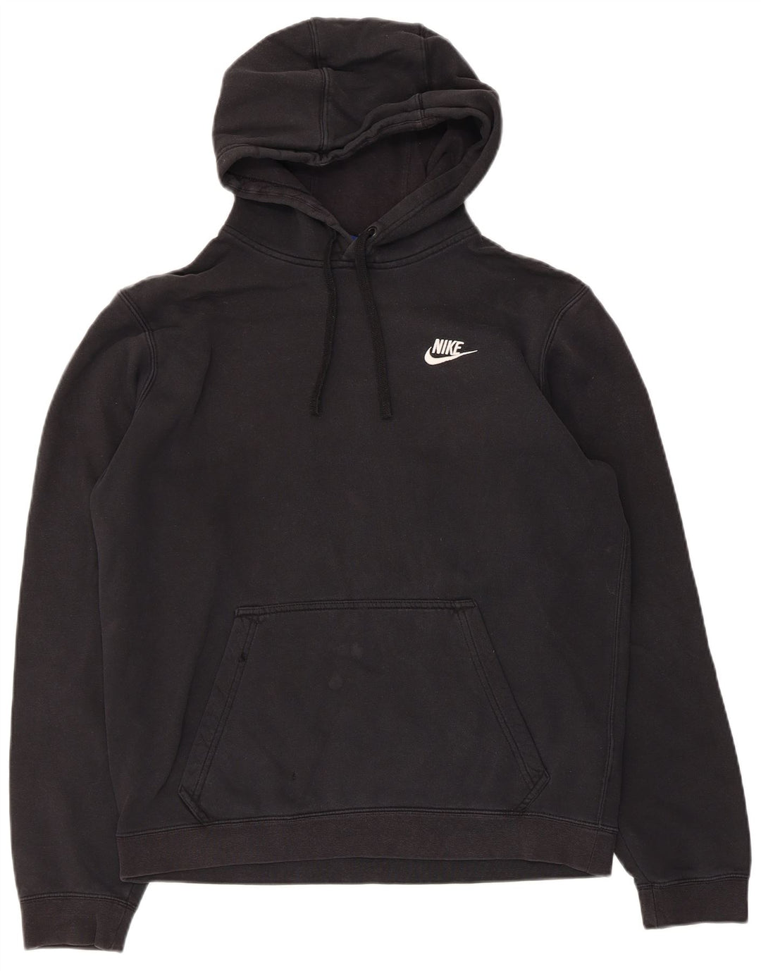 Nike - Sudadera con capucha para hombre (algodón negro mediano)