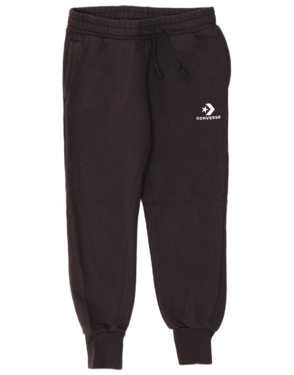Converse Pantalones de chándal para mujer Joggers UK 6 XS Algodón negro
