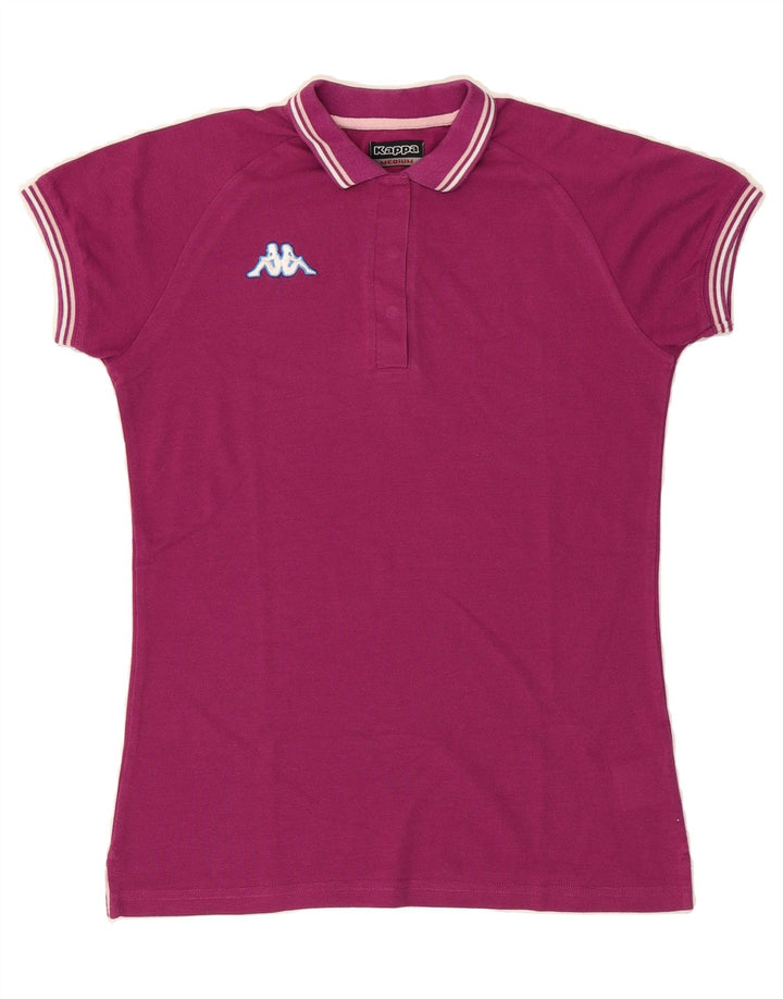 KAPPA Womens Polo Shirt UK 12 Medium Pink Polyester Vintage Kappa and Second-Hand Kappa from Messina Hembry 