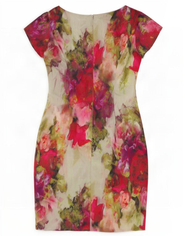 L.K. Bennett Vestido tubo para mujer UK 40 Mediano Seda floral multicolor