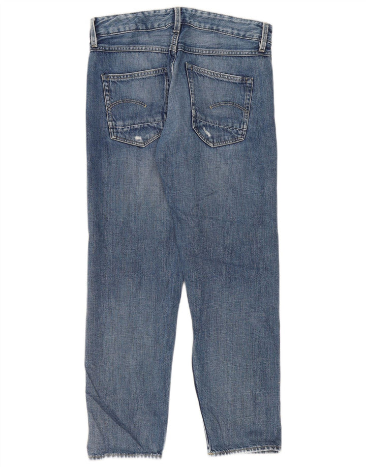 Vaqueros rectos desgastados para mujer G-Star W24 L30 Algodón azul