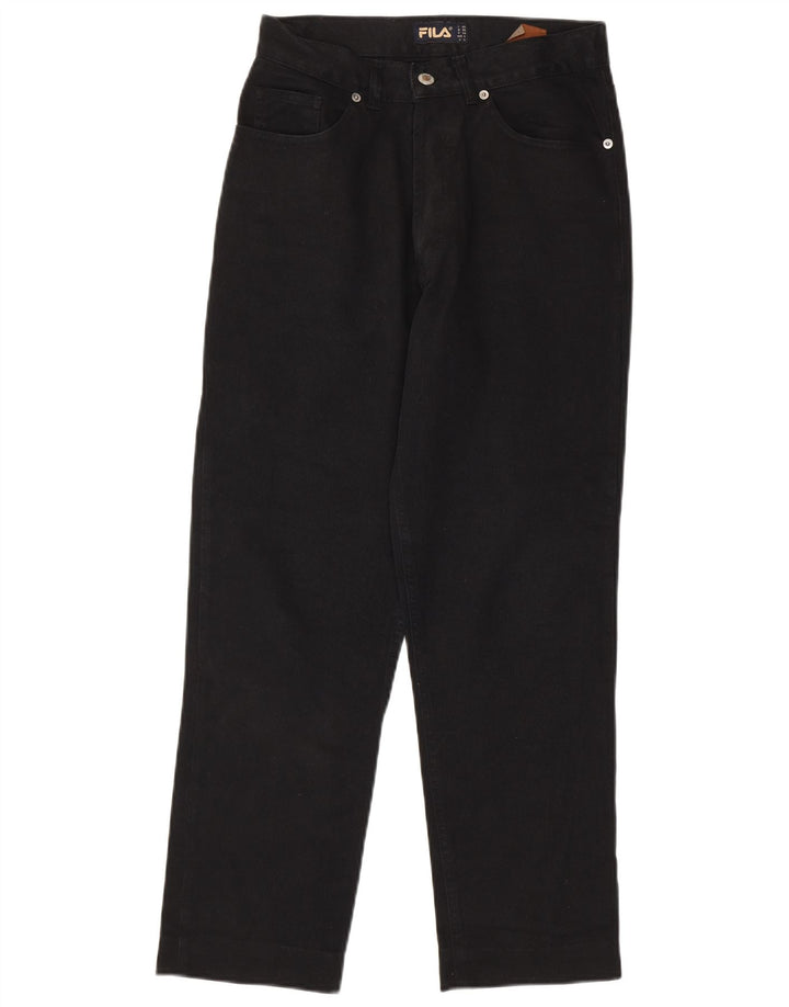Fila Jeans Cónicos Para Mujer IT 42 Medium W28 L27 Negro