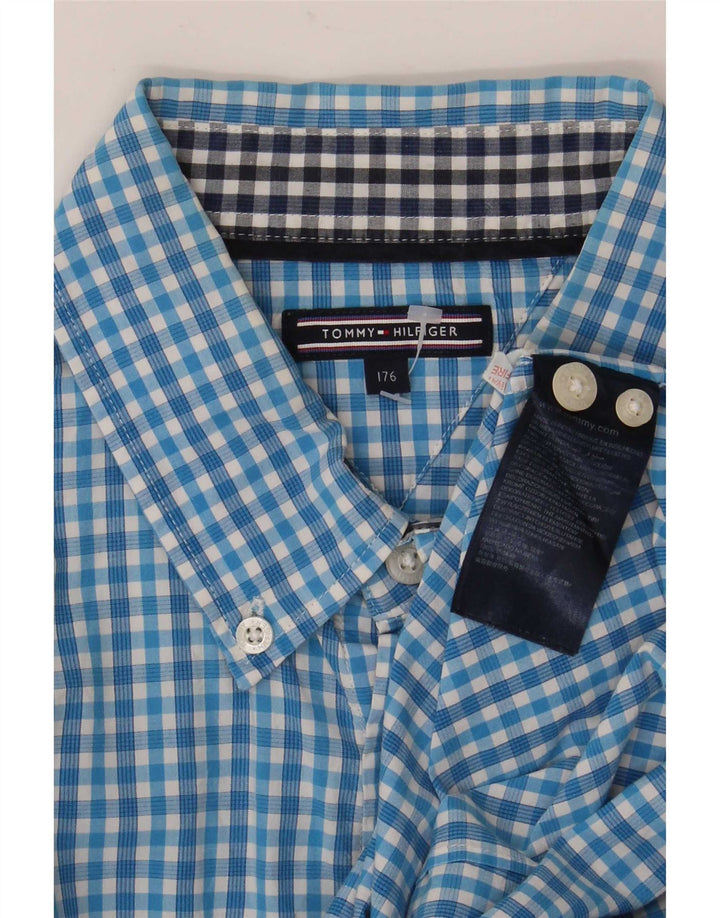 Tommy Hilfiger Camisa Niño 15-16 Años Azul Vichy Algodón