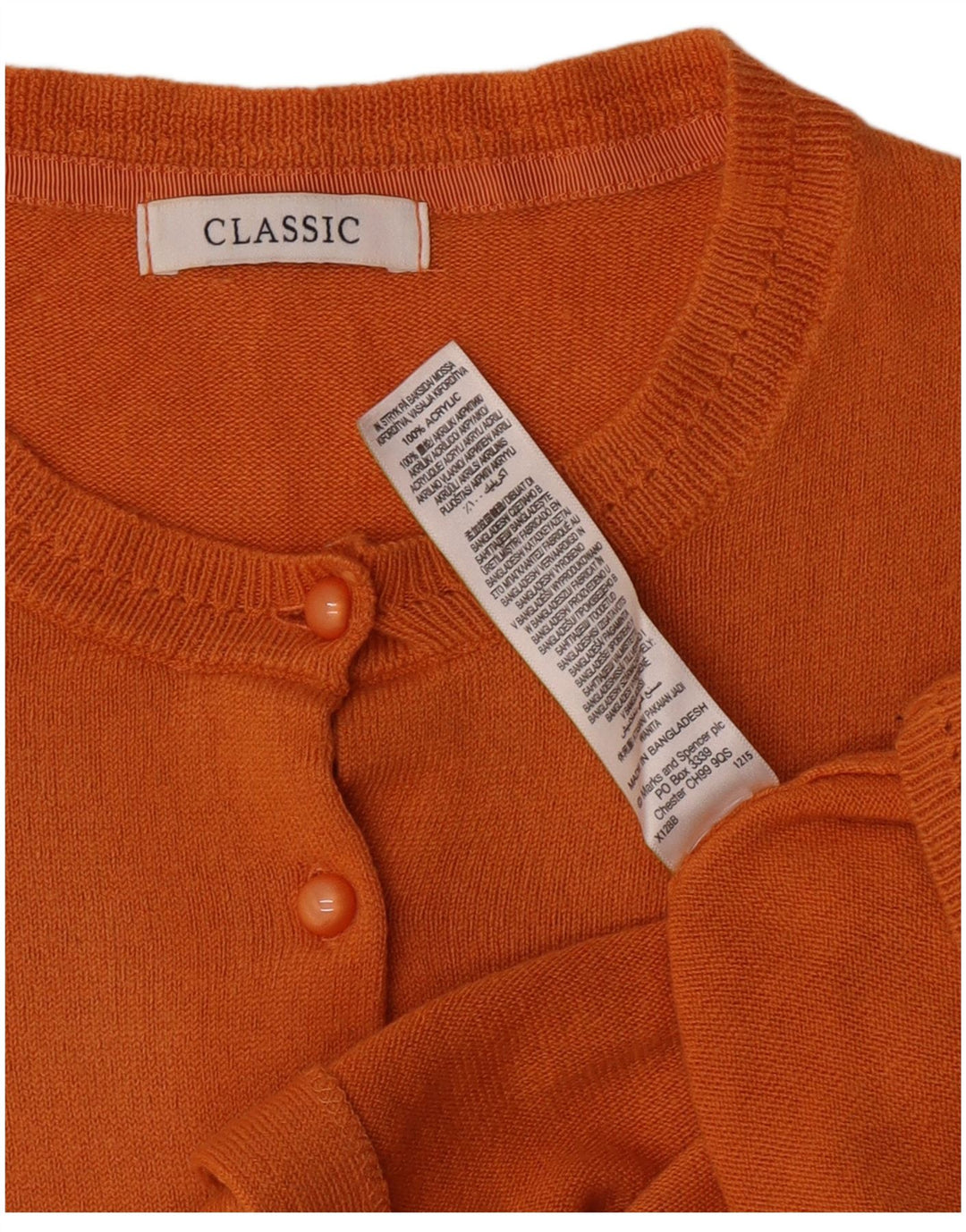 Marks & Spencer Suéter tipo cárdigan extragrande para mujer UK 46 Grande Naranja