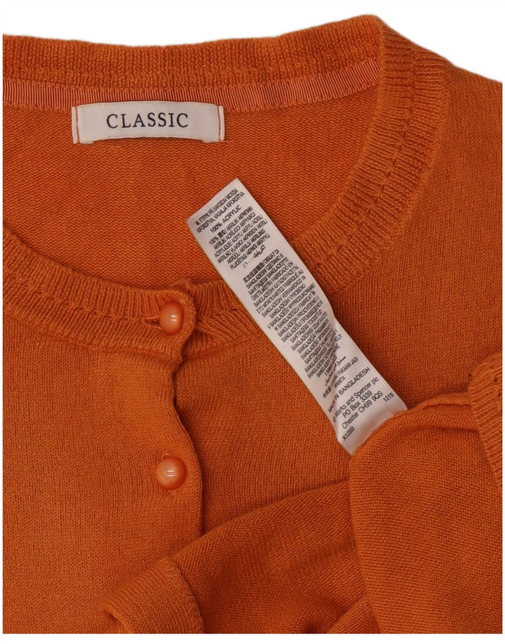 Marks & Spencer Suéter tipo cárdigan extragrande para mujer UK 46 Grande Naranja