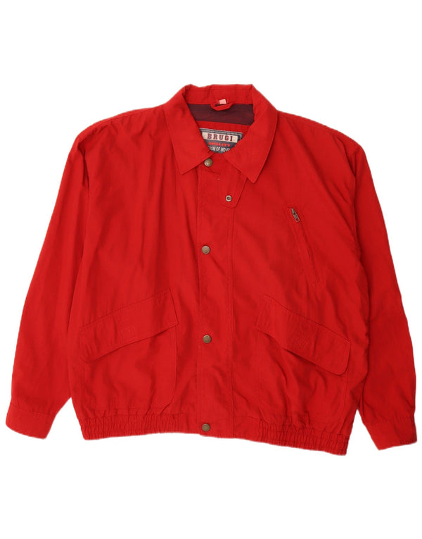 BRUGI Chaqueta Bomber Hombre IT 52 XL Poliéster Rojo