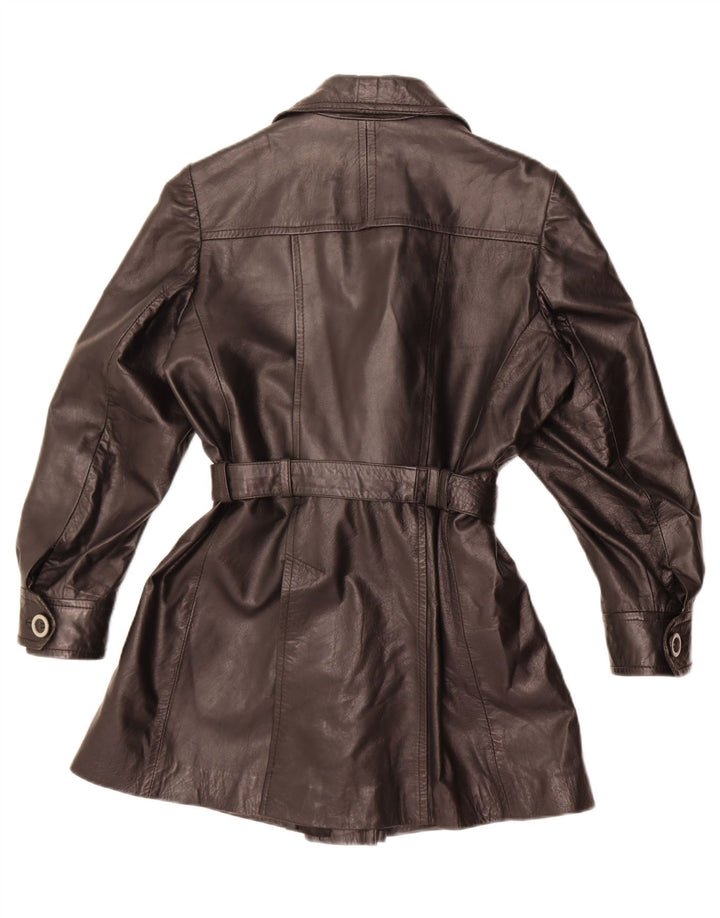 Maxime Abrigo de cuero para mujer IT 48 XL Negro