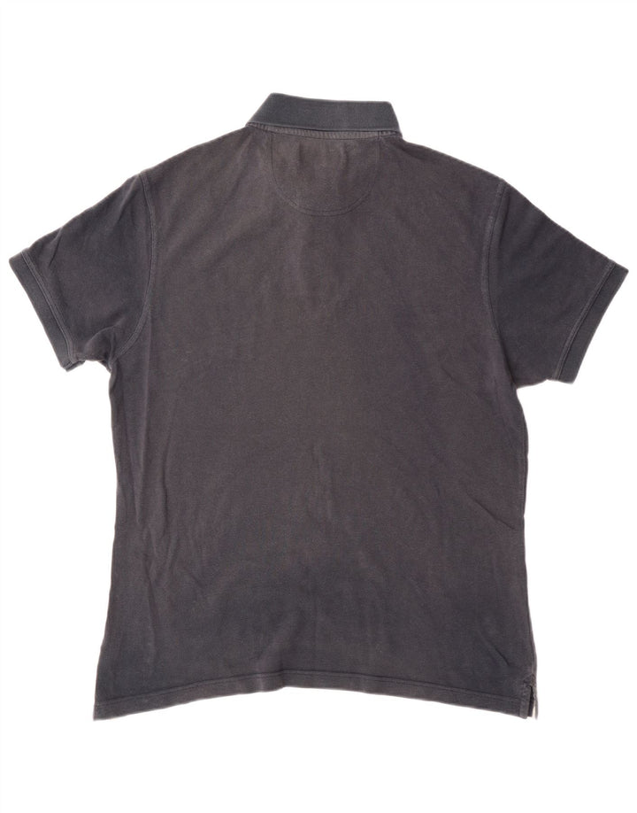 Barbour Polo Hombre Grande Azul Marino Algodón