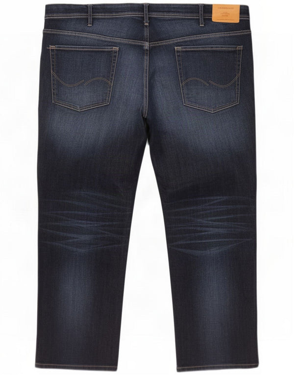 Jack & Jones Mens Clark Regular Straight Jeans W56 L30 Azul marino Algodón