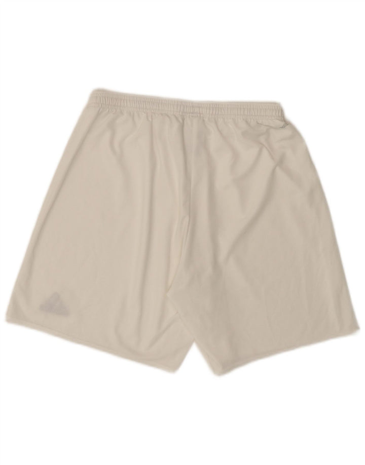 ADIDAS Pantalones cortos deportivos Climalite para hombre Poliéster blanco grande