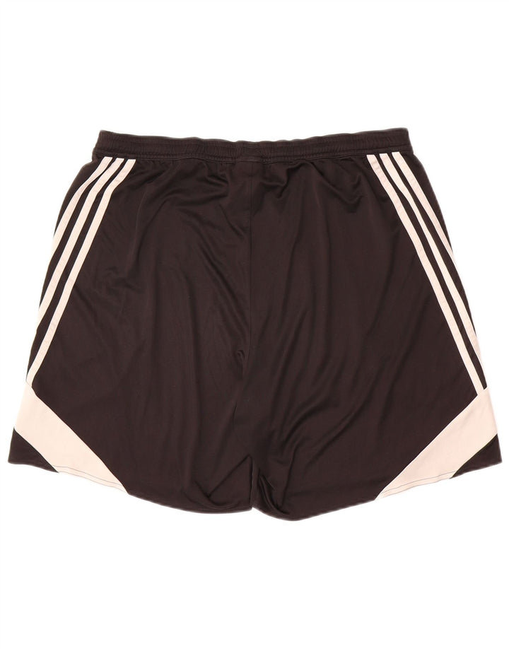 ADIDAS Mens Climalite Sport Shorts Large  Black Colourblock Polyester