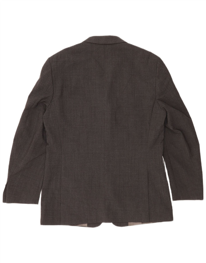 Zara Chaqueta Blazer De 3 Botones Para Hombre Reino Unido 40 Grande Lana Gris