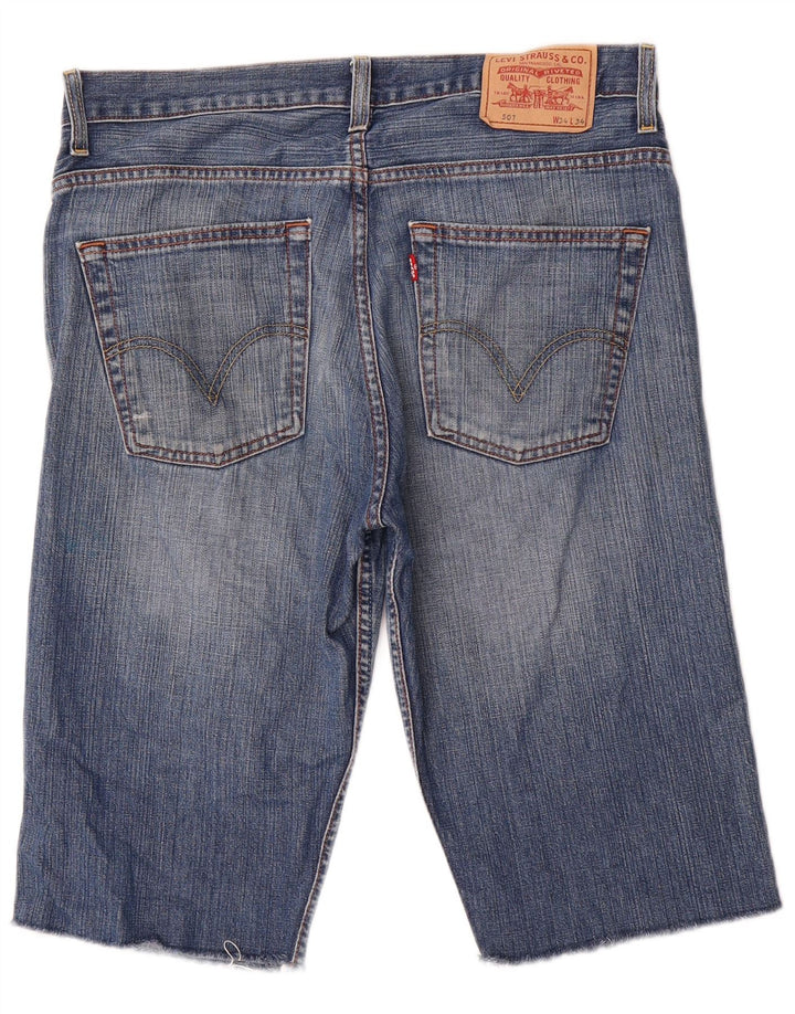 LEVI'S Mens 507 pantalones cortos de mezclilla W34 algodón azul grande