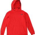 NIKE Hombre Sudadera con capucha Jumper Medium Rojo Algodón