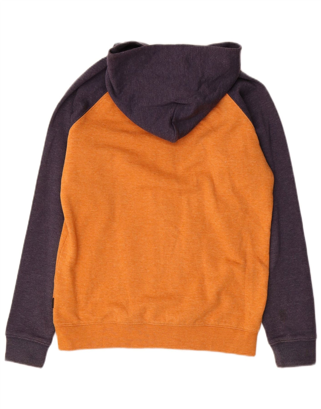 QUIKSILVER Suéter con capucha y cremallera para mujer UK 40 Grande Naranja Colorblock Algodón