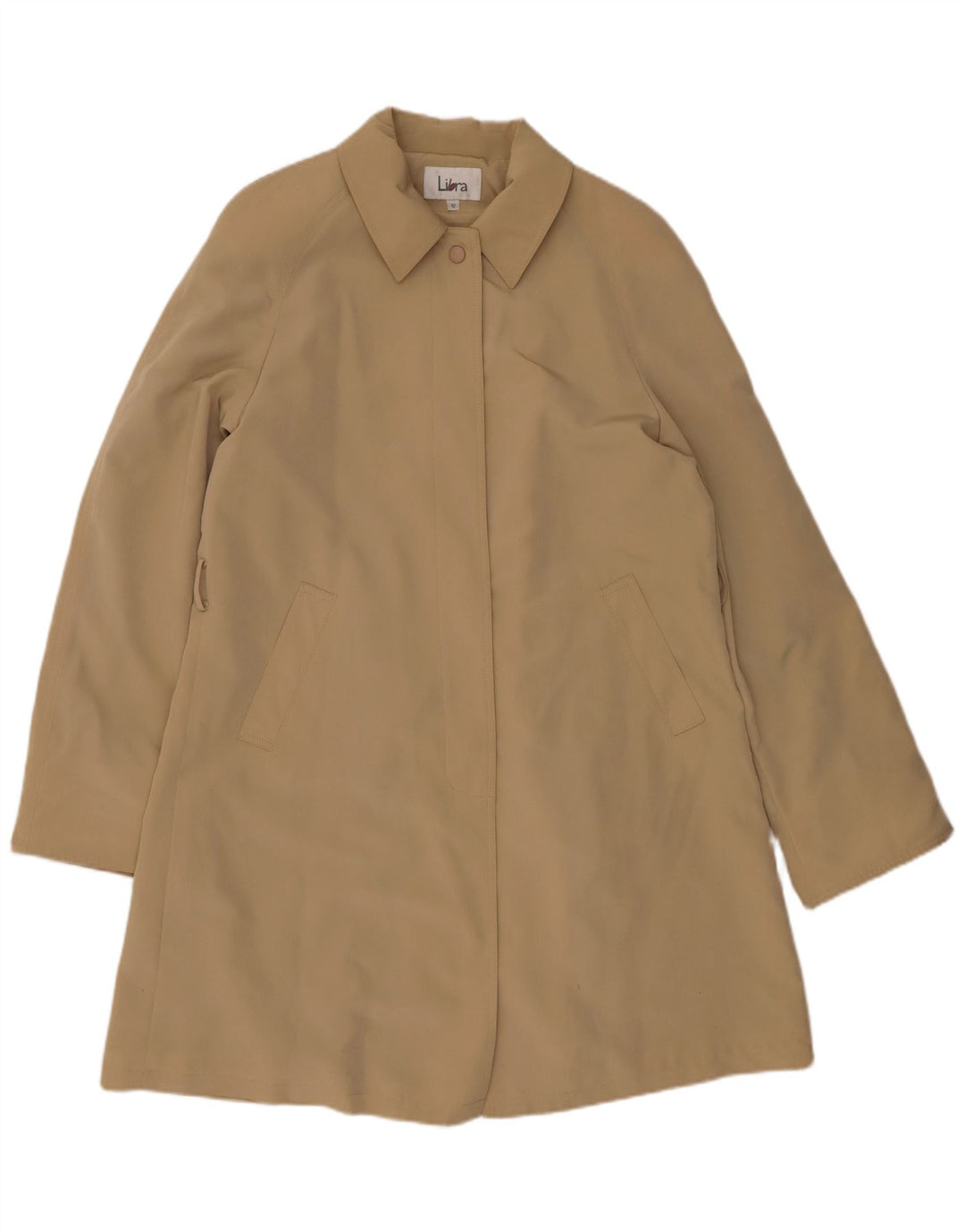 Libra Abrigo para mujer US 12 Grande Poliéster beige