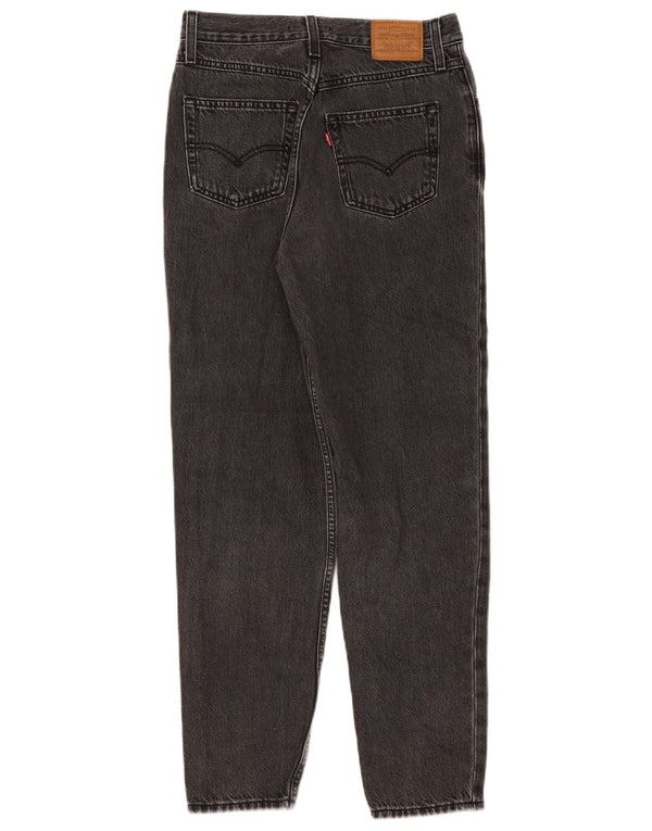 Vaqueros cónicos de cintura alta Mom para mujer Levi's W27 L29 Gris 80s