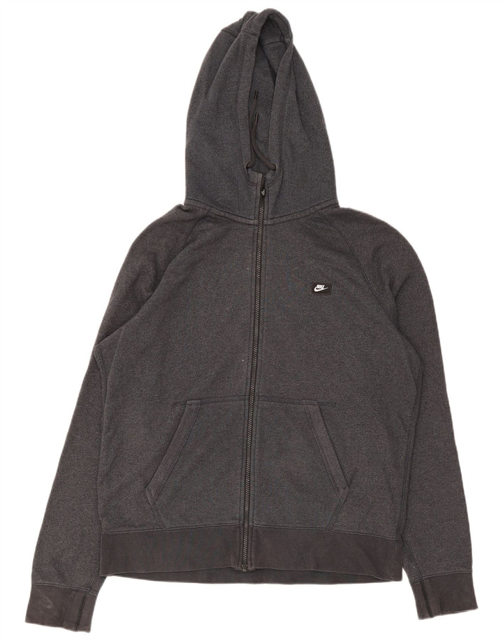 Nike - Sudadera con capucha y cremallera para hombre, talla grande, algodón gris
