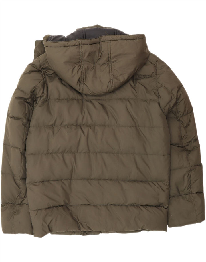 Fay - Chaqueta acolchada con capucha para hombre, talla 40, color caqui, poliamida