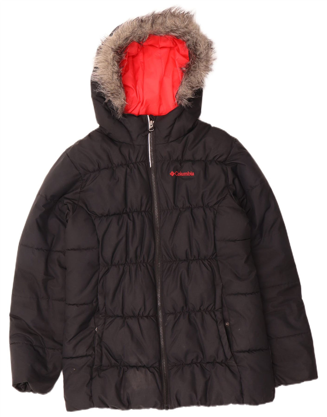 Columbia Chaqueta acolchada con capucha para mujer ES 40 XL Poliéster negro