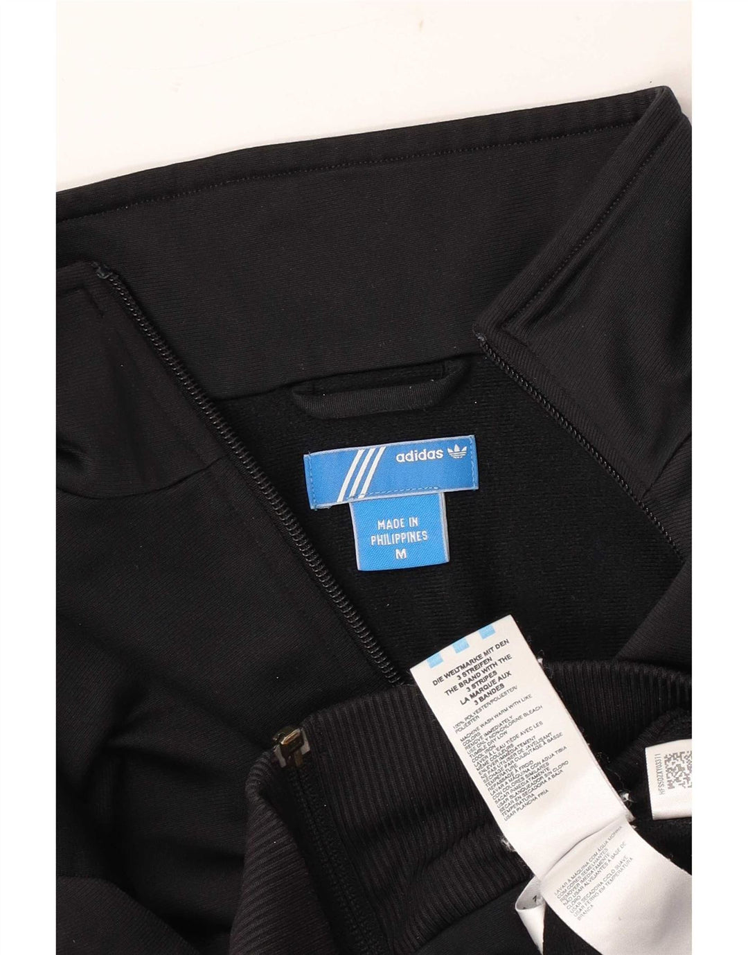 Adidas - Chaqueta de chándal para mujer, talla 40, talla mediana, poliéster negro