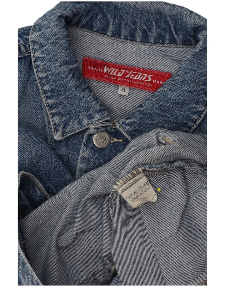 Wild Jeans Chaqueta Vaquera Mujer UK 40 XL Algodón Azul