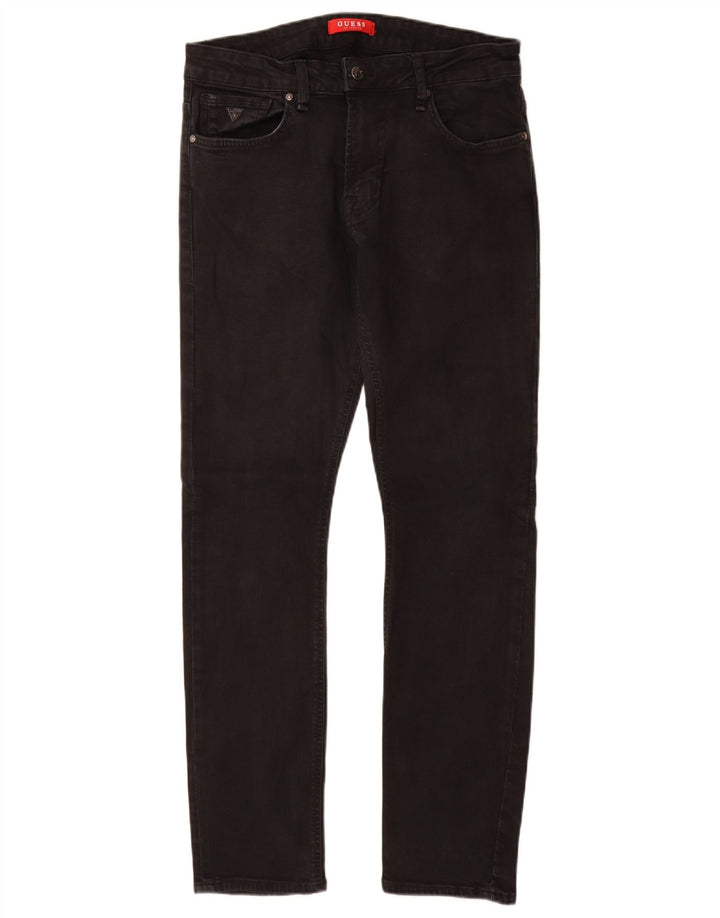 Guess Vaqueros Slim Hombre W31 L31 Algodón Negro
