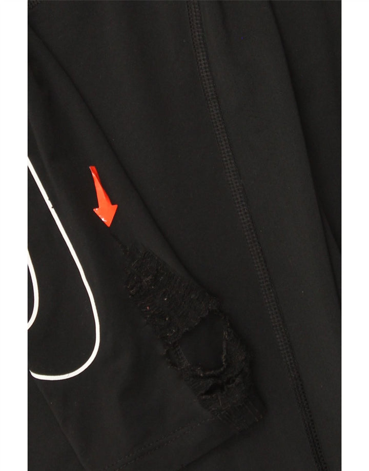 Nike Dri Fit Graphic Top manga larga poliéster negro mediano para hombre