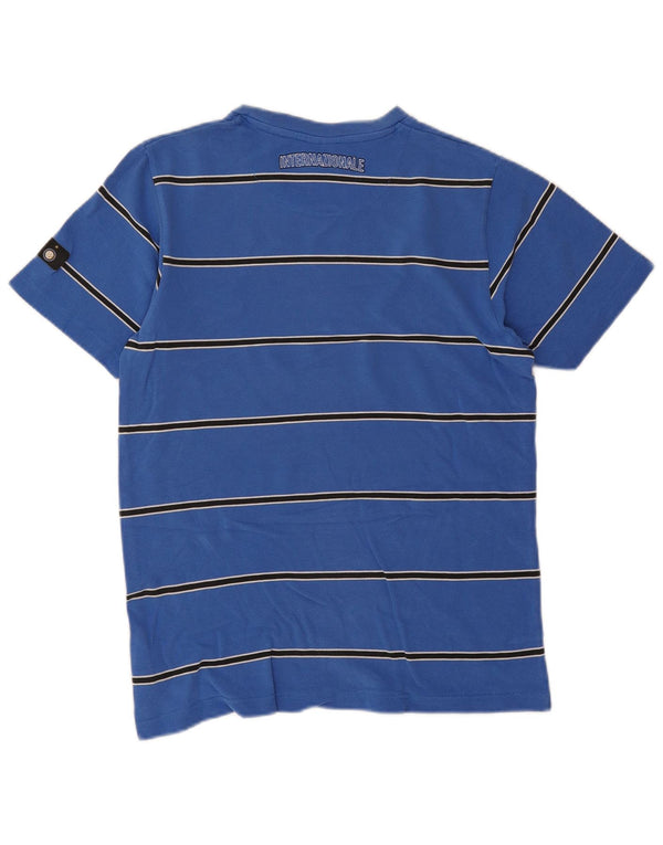 Nike Camiseta Hombre Top UK 36/38 Small Azul Rayas Algodón