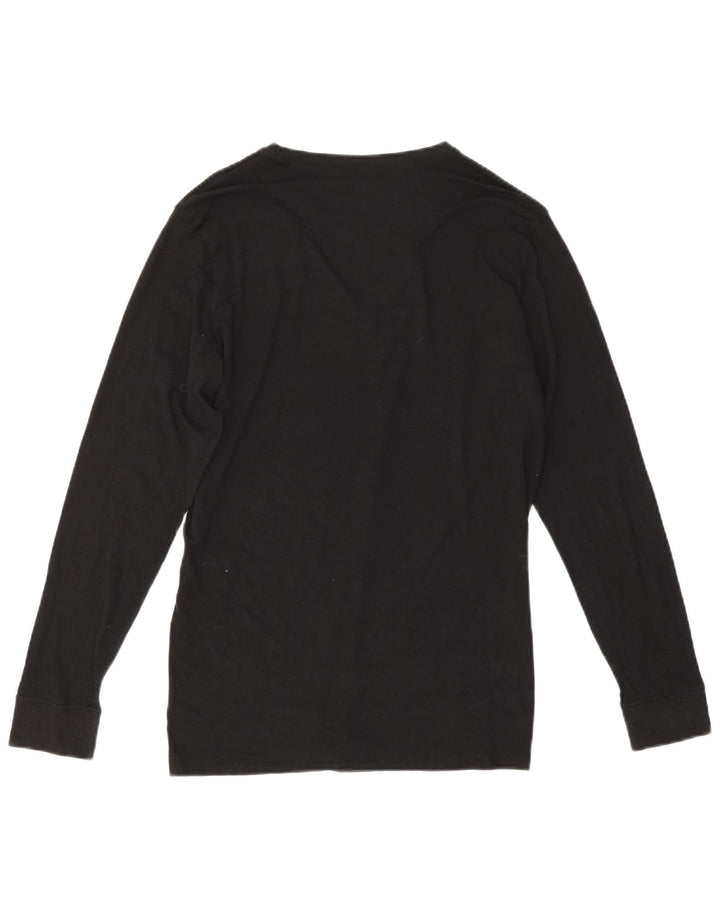 Marks & Spencer Hombre Top Manga Larga Mediano Negro