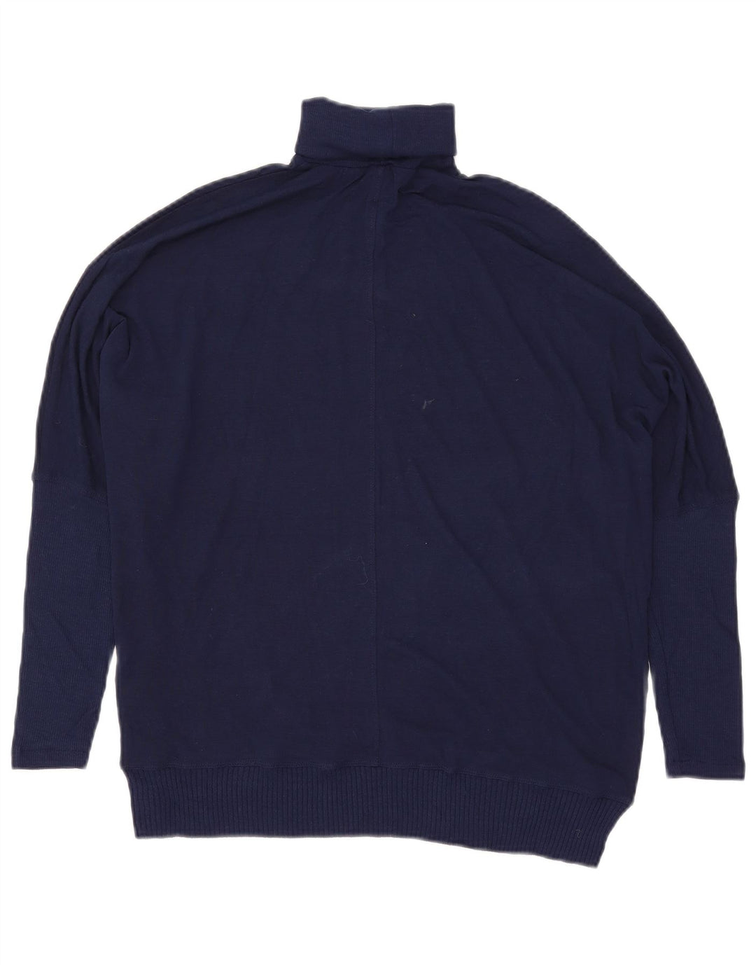 Zara Mujer Oversize Roll Neck Jumper Sweater UK 10 Small Azul Marino