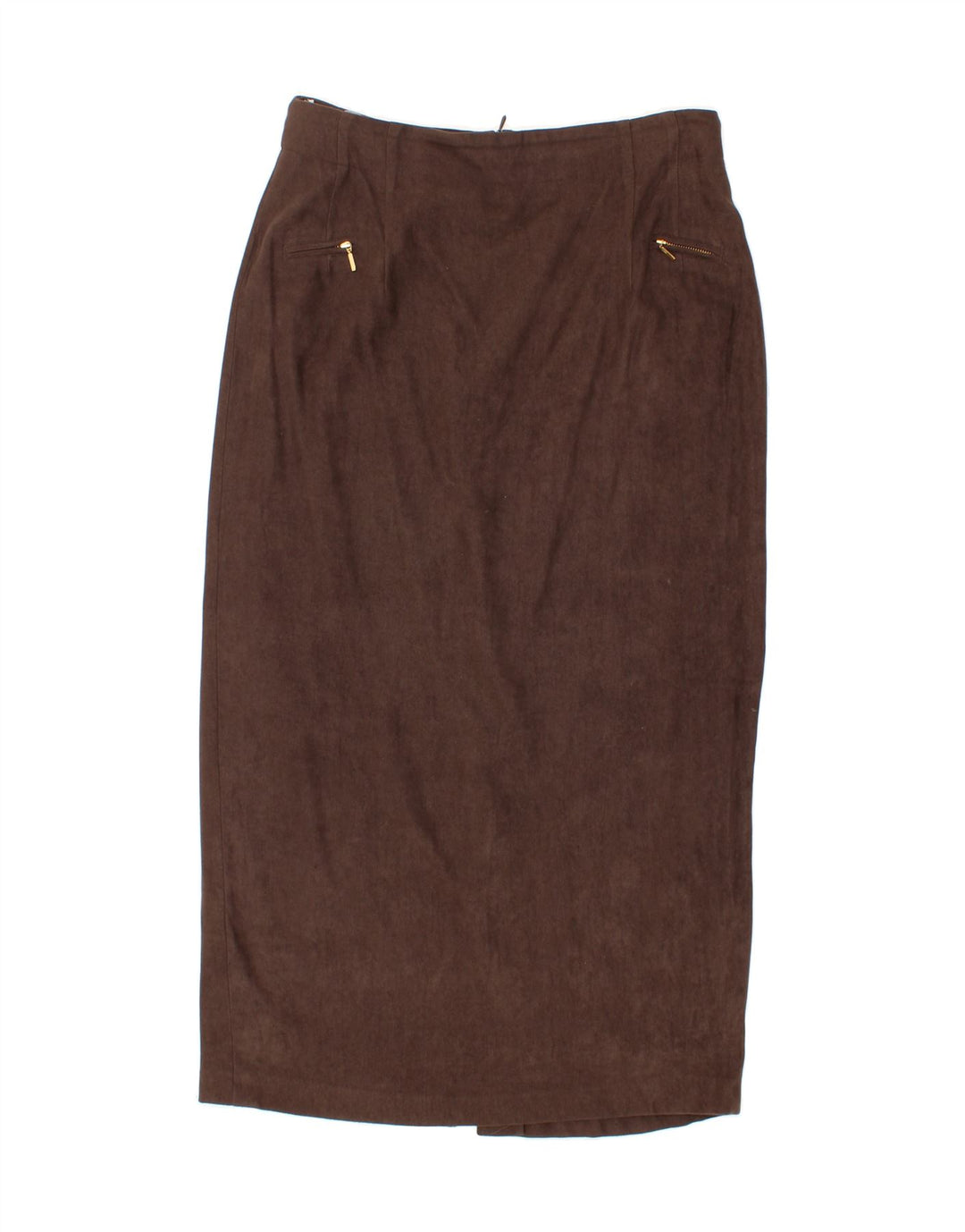 VINTAGE Womens Stretch Maxi Skirt IT 44 Medium W30  Brown Polyamide Vintage Vintage and Second-Hand Vintage from Messina Hembry 