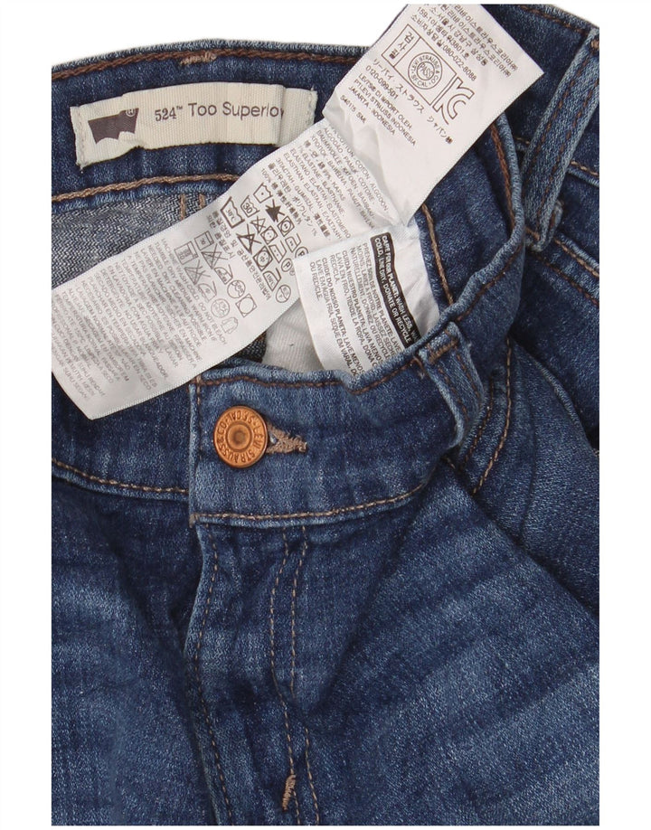 Levi's Mujer 524 Vaqueros Super Low Bootcut W31 L30 Algodón Azul