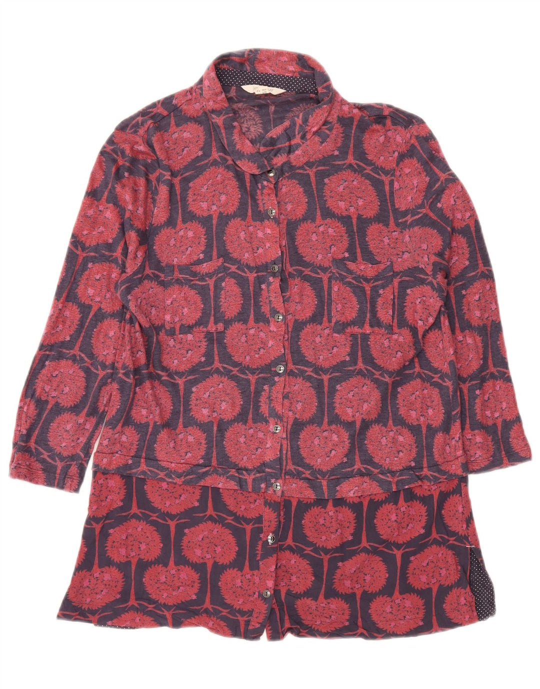 Blusa tipo camisa larga para mujer de White Stuff, talla 40, talla grande, azul marino