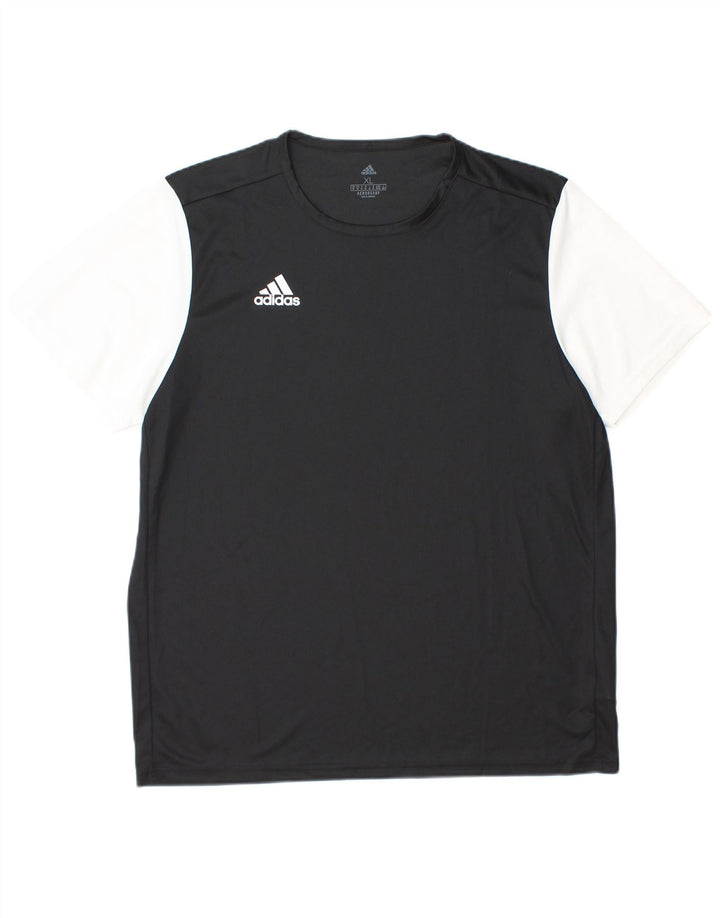 Adidas Hombre Aeroready Camiseta Top XL Negro Colorblock Poliéster