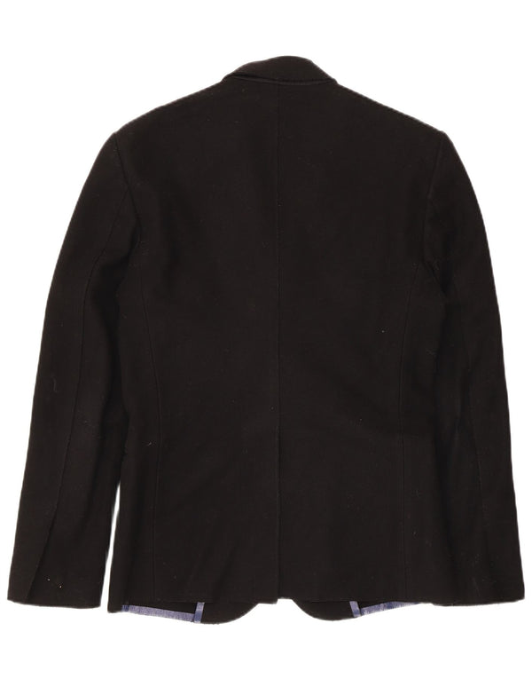 Costume National Chaqueta tipo blazer para hombre IT 44 XS Lana negra