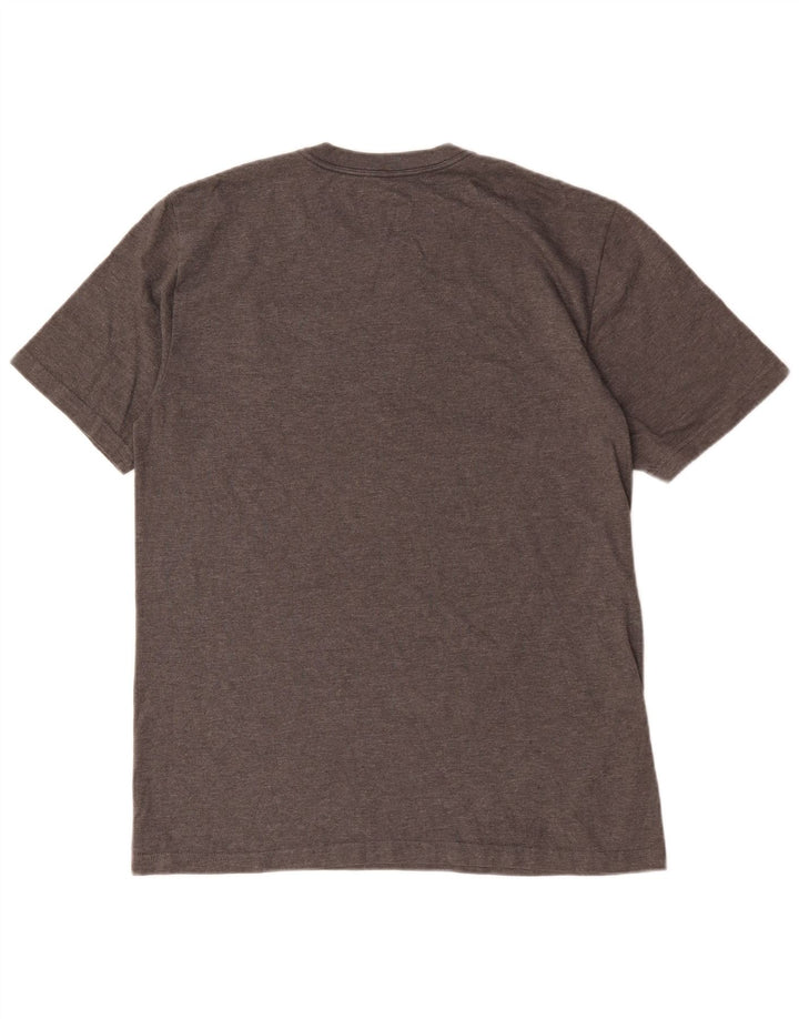 Nike Camiseta con gráfico de ajuste regular para hombre Top de poliéster moteado en gris medio