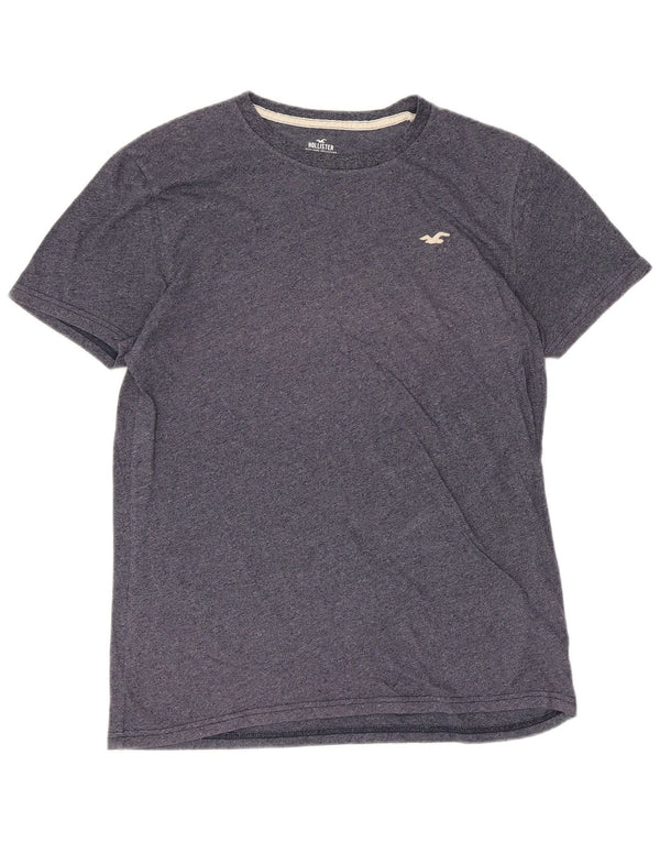 Camiseta Hollister Hombre Top Medium Azul Marino Moteado De Algodón