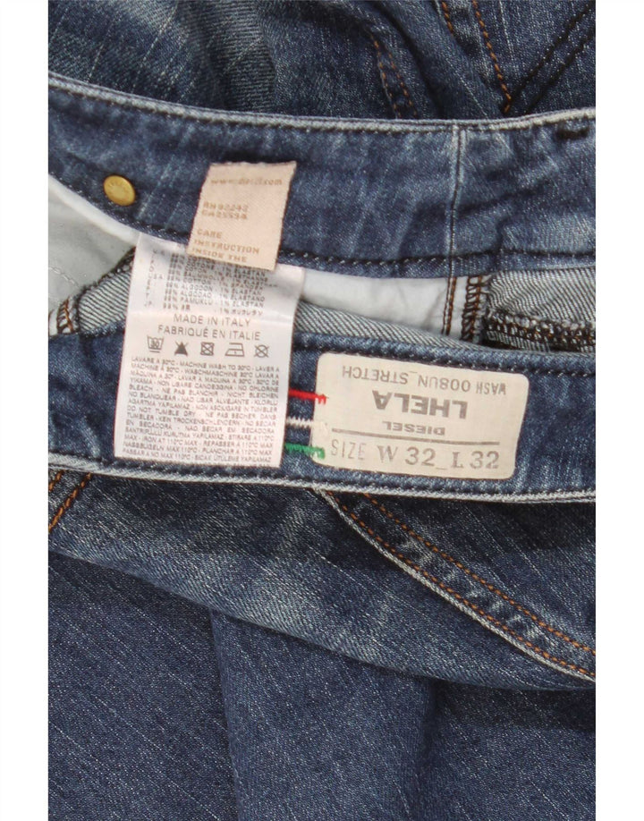 Diesel Mujer Lhela Vaqueros Rectos W32 L32 Algodón Azul