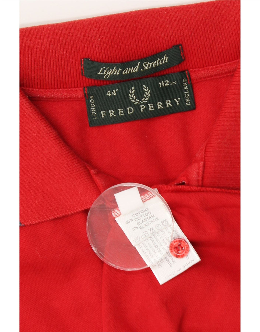 Fred Perry Polo Ligero Y Elástico De Algodón Rojo Medio Hombre