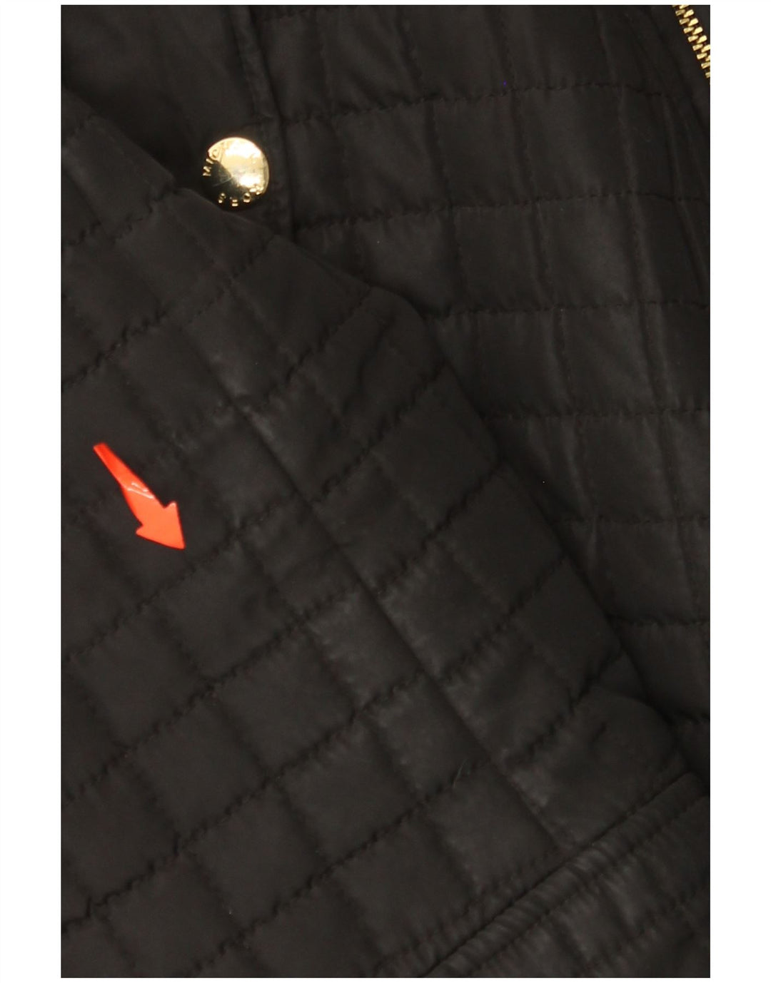 MICHAEL KORS Chaqueta acolchada para mujer UK 40 XL Poliéster negro