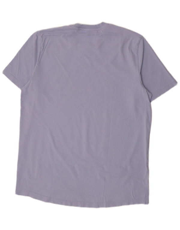 Adidas - Camiseta para hombre, talla grande, color morado, algodón