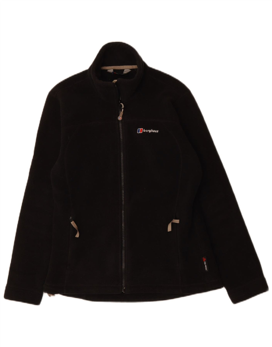 BERGHAUS Chaqueta polar extragrande para mujer UK 10 Small Poliéster negro