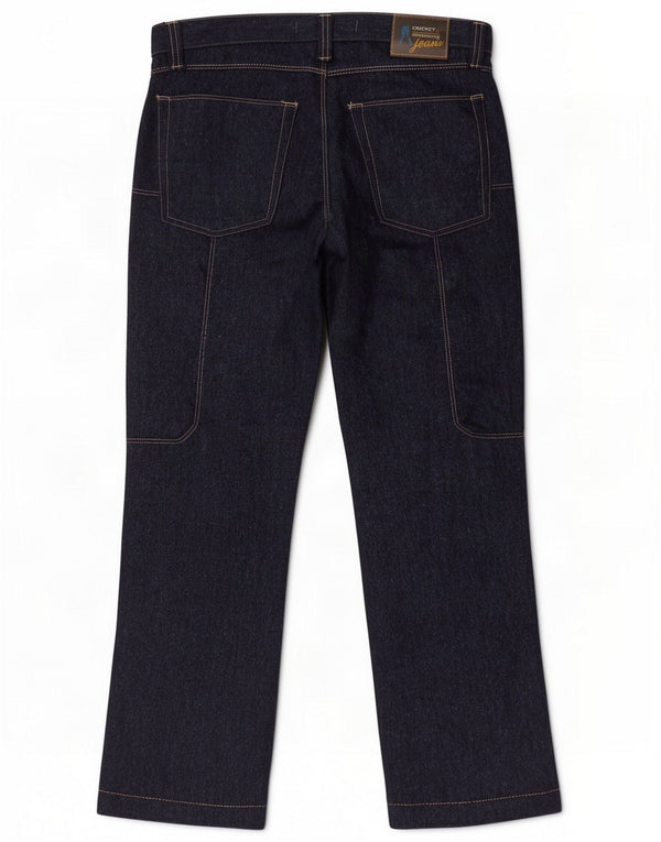 Pantalones casuales rectos vintage para hombre IT 46 Small W32 L30 Azul marino