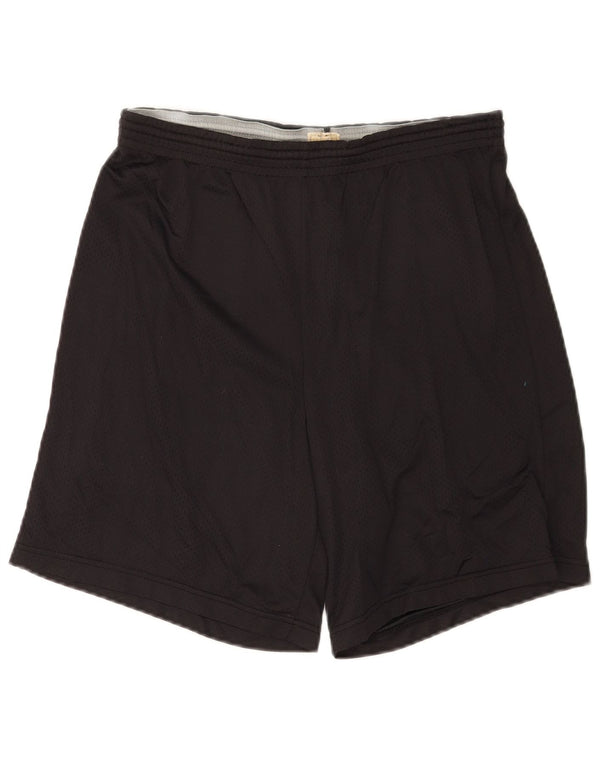 Champion Pantalones Cortos Deportivos Para Hombre Nylon Negro Mediano