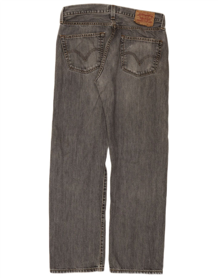 Levi's Vaqueros rectos 501 para hombre W33 L30 Gris